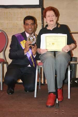 Lord Mayor of Bristol Faruk Choudhury presents the Age Awards 