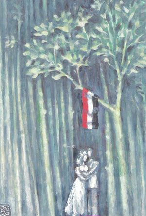 The wedding at Tahrir Aquare The wedding at Tahrir Aquare